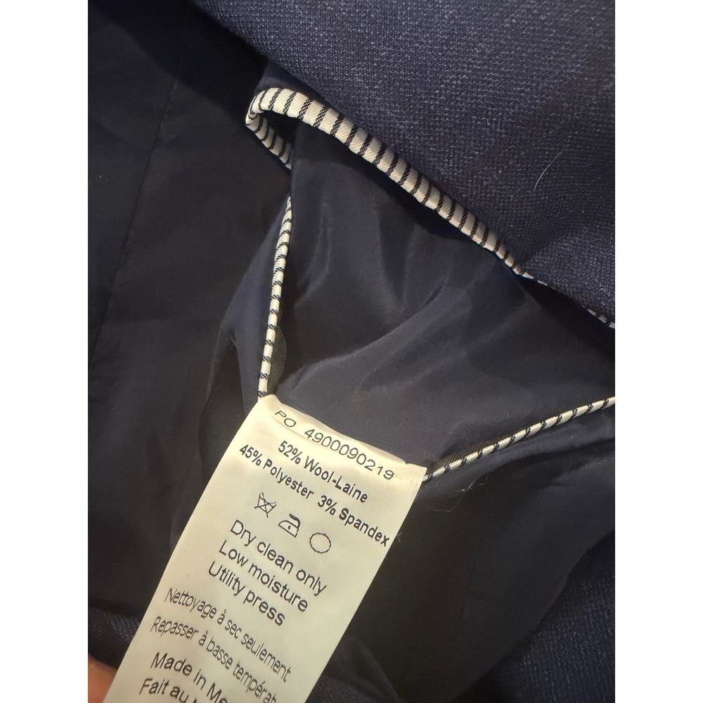 Tommy Hilfiger The Flex Tailored Move Sport Coat Blazer‎ Navy/Burgundy 40L NWT - Picture 7 of 9